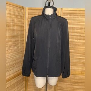 HEARTSOUL Women’s Long SleeveFull Zip Gray Lightweight Jacket scrubs medium